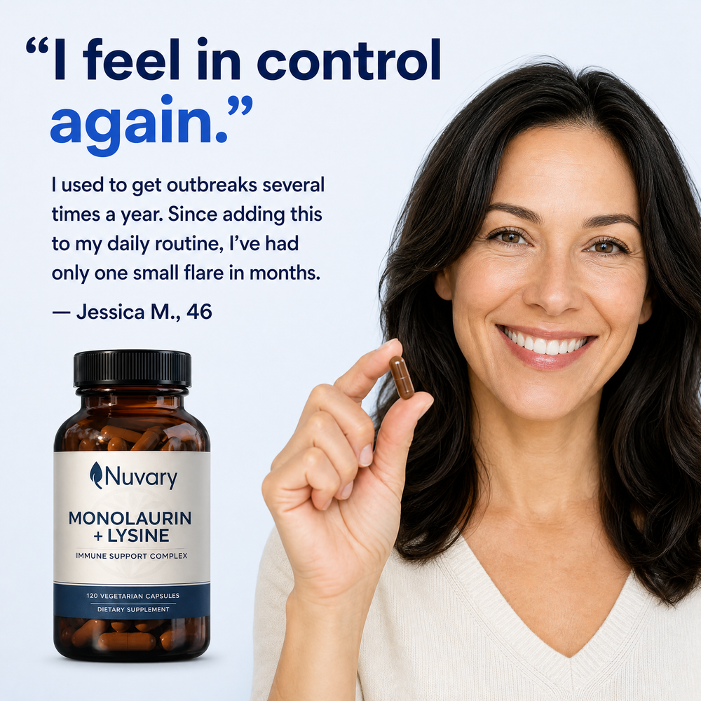Nuvary® Monolaurin + Lysine Capsules
