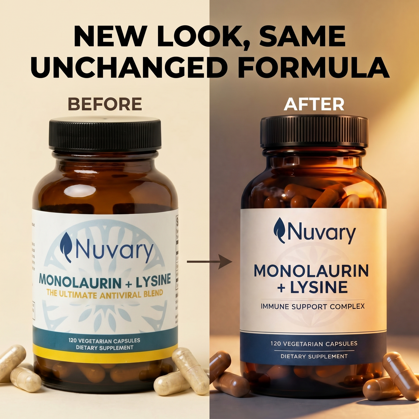 Lysine + Monolaurin Antiviral Capsules