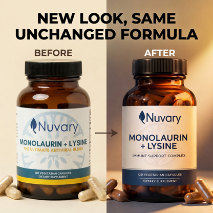 Lysine + Monolaurin Antiviral Capsules