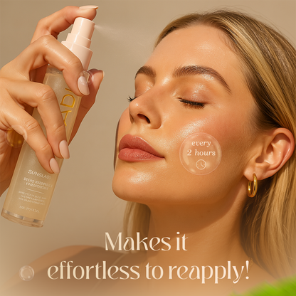 nuvary SPF 50 spray for sun protection & makeup setting